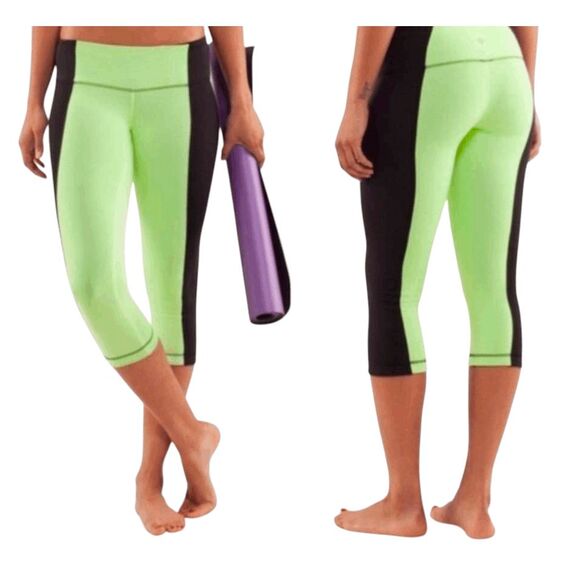 LULULEMON ATHLETICA Wunder Under Crop 19' Size 6 - Picture 1 of 4